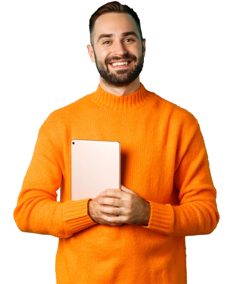 étudiant qui sourit
